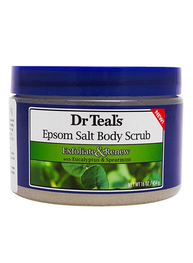 Eucalyptus& Spear Mint Epsom Salt Body Scrub 454grams