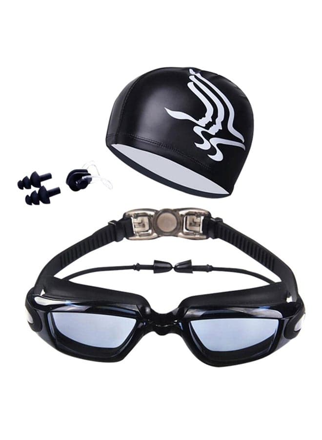 Swimming Goggles With Swim Cap And Earplugs 14x5x4cm 14x5x4cm