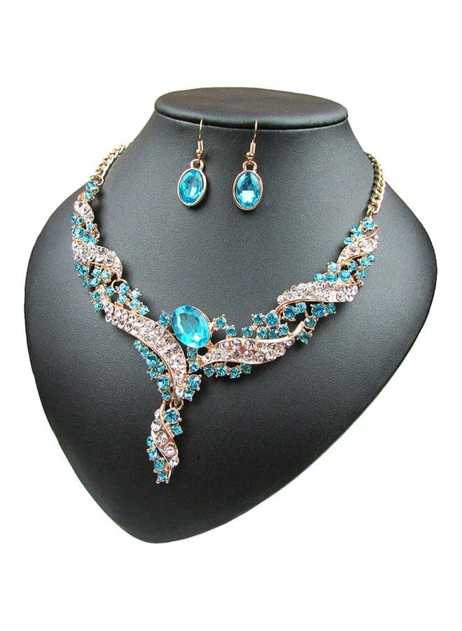 Temperament Simple Necklace And Earrings Jewellery Set