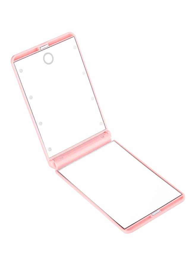Touch Screen Led Lighted Makeup Mirror Pink