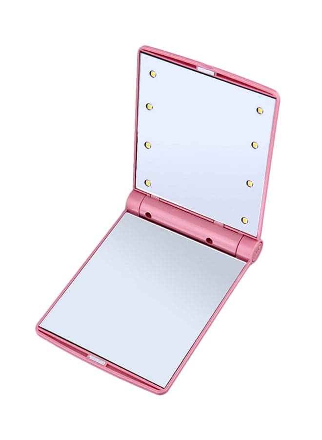Foldable Makeup Mirror Pink