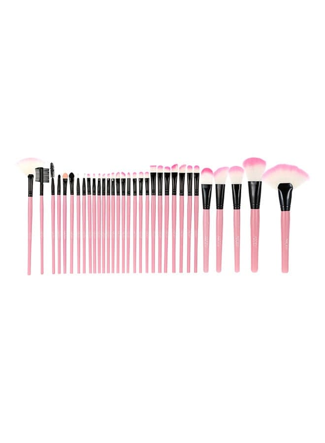 32 Piece Professional Make Up Brush Set Pink