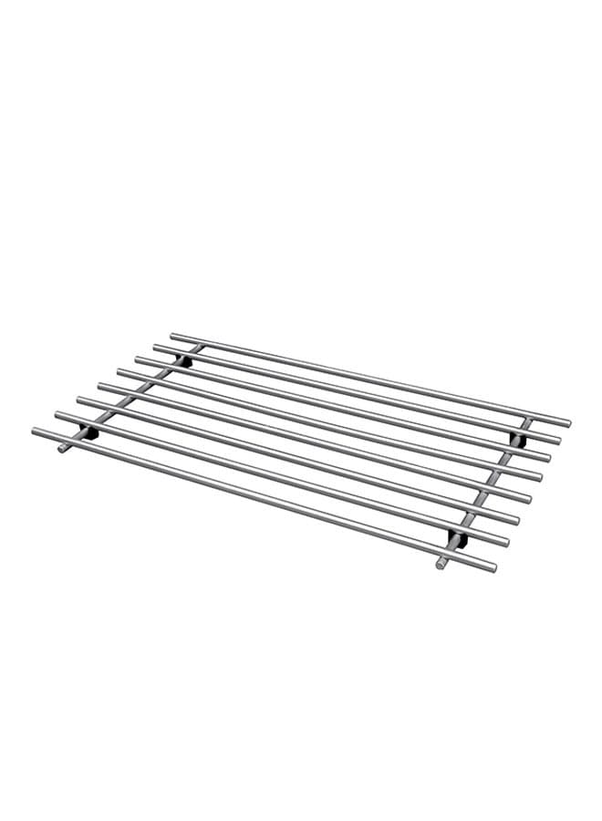 Multi Purpose Trivet Holder Silver 28x50x2centimeter