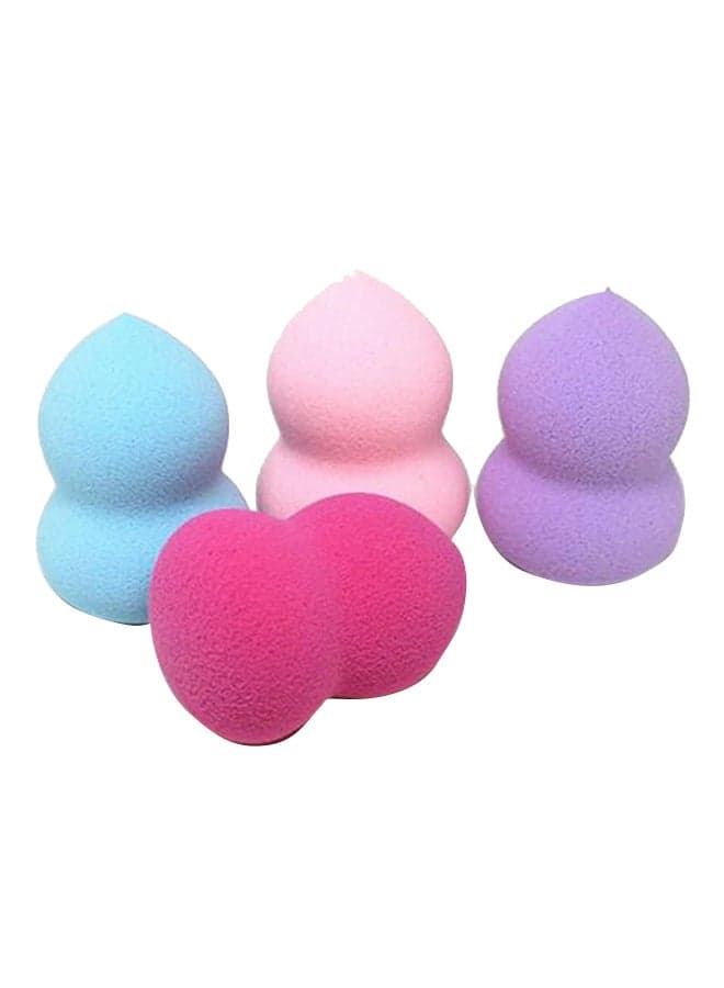 4-Piece Makeup Blender Foundation Puff Sponges Multicolour