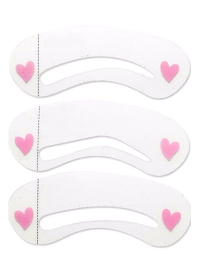 Eyebrow Grooming Stencil Kit White