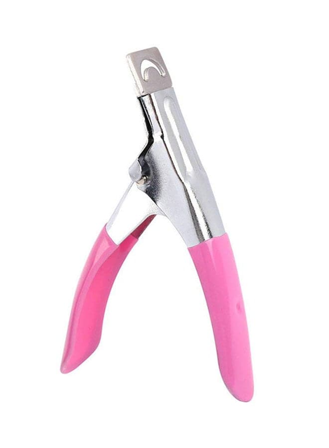 Acrylic Nail Clipper Silver/Pink