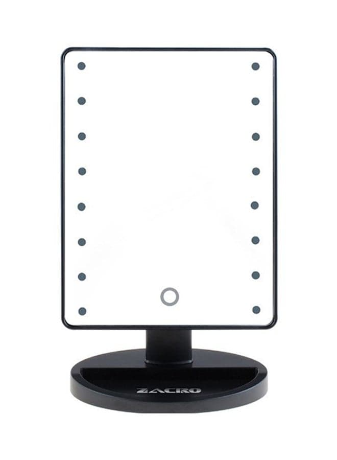 Portable Tabletop Makeup Mirror Black