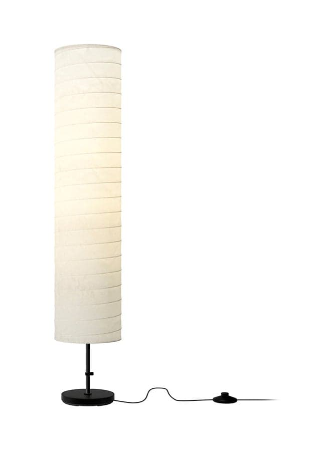 Floor Stand Lamp Beige/Black 116cm