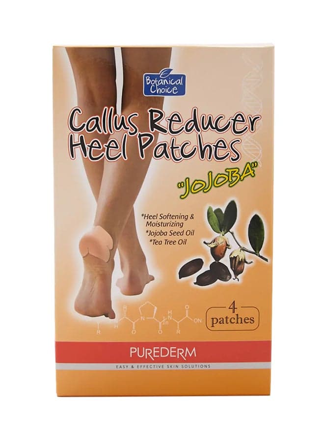 4-Piece Callus Heel Reducer Patches Set