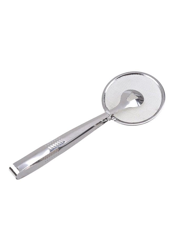 Multi-Functional Filter Spoon Strainer With Clip Food Silver 30x11x5cm
