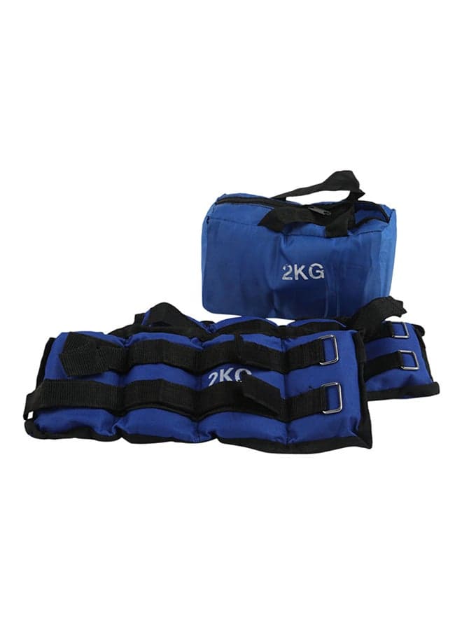 2-Piece Adjustable Sand Bags For Foot And Arm Exercises - 2Kg