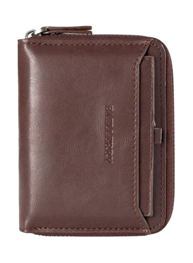 Casual Vertical Wallet Brown
