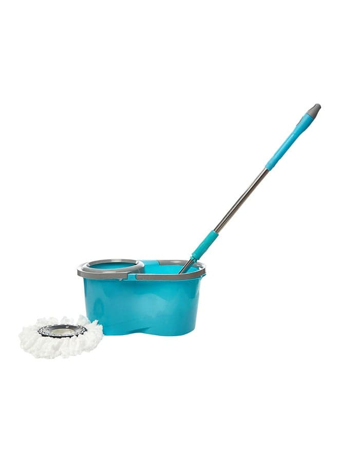 360 Degree Rotating Mop With Bucket Teal Blue 2meter