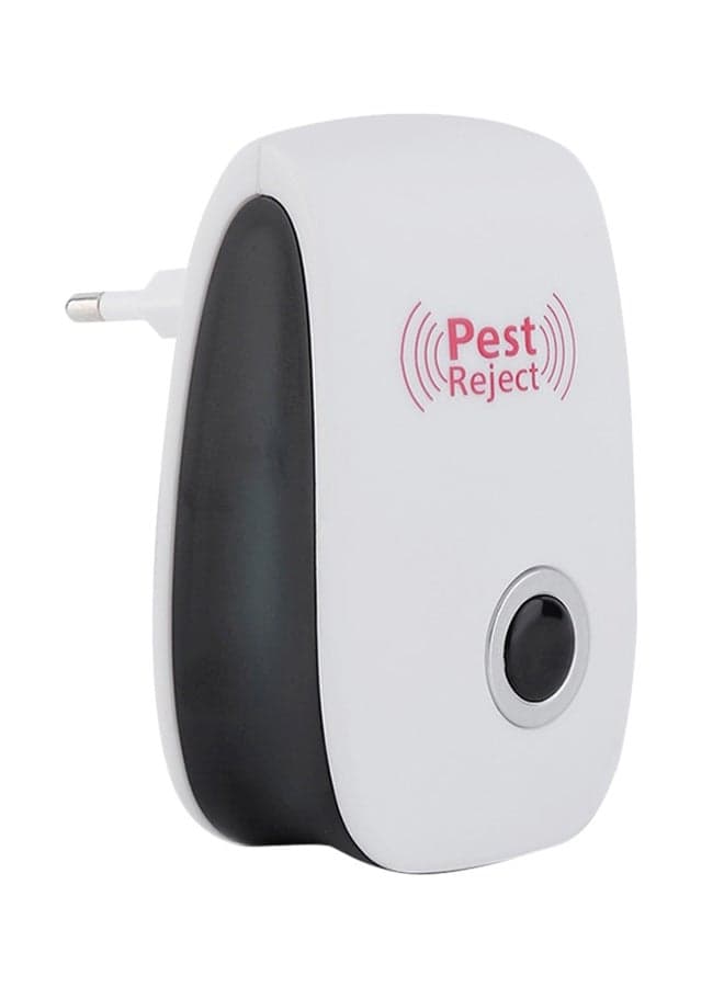 Ultrasonic Pest Repeller White/Black 8.5x5.5x6.5centimeter