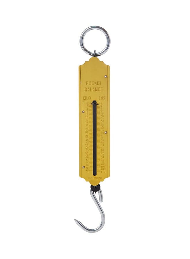 Pocket Balance Luggage Scale Yellow