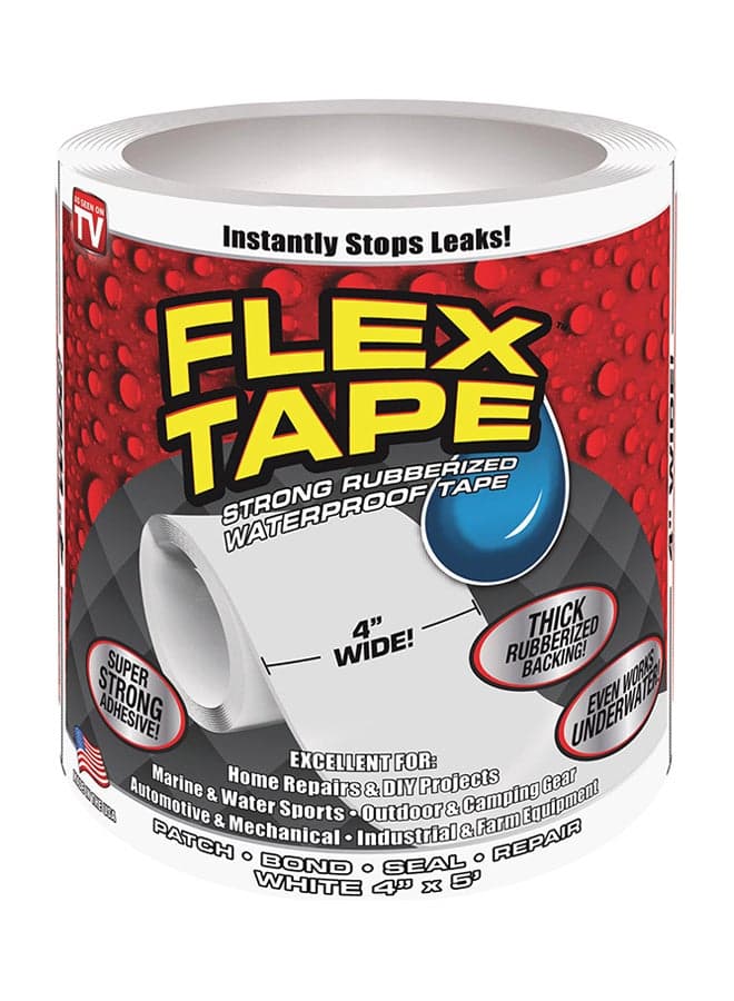 Strong Rubberized Waterproof Seal Tap White