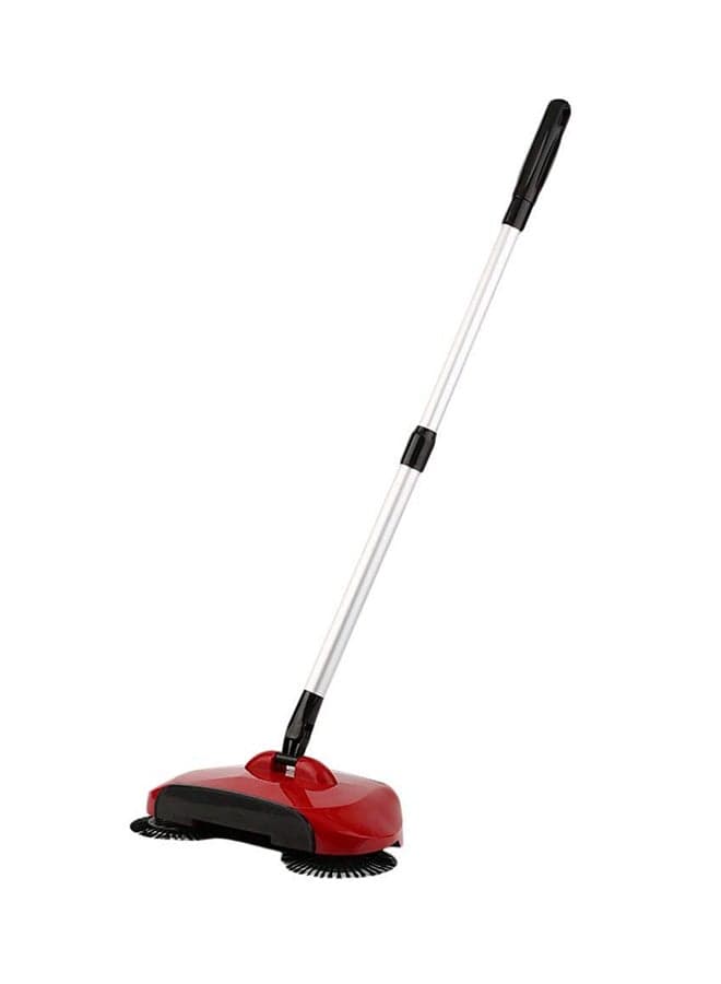 Hand Push Automatic Floor Sweeping Machine Red/Silver/Black 0.86kg