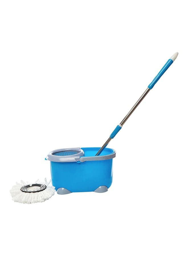 360 Degree Rotating Mop Blue/White/Steel
