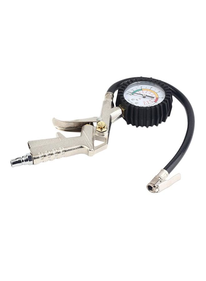 Tyre Inflator With Dial Gauge Vehicles Air Compressor
