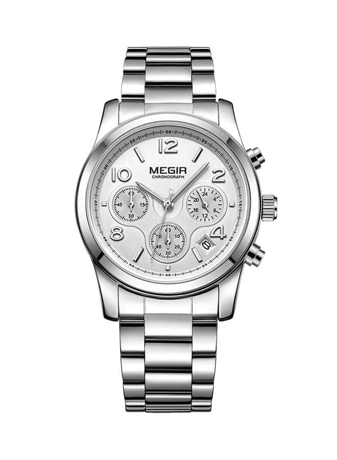 Women's Water Resistant Stainless Steel Chronograph Watch 2057