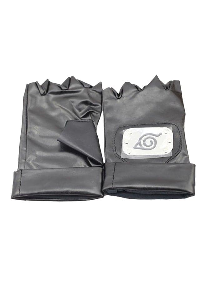 Pair Of Naruto Kakashi Konoha Leaf Cosplay Gloves