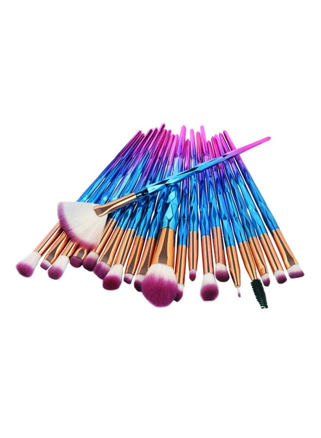 20-Piece Make Up Brush Set Multicolor