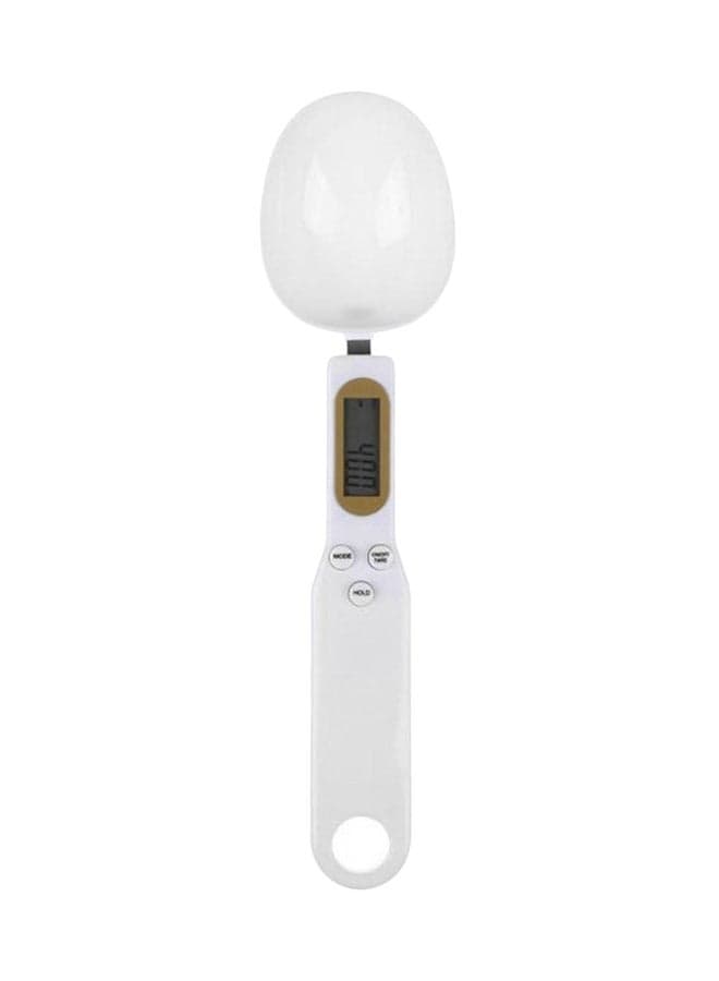 Digital LCD Measuring Spoon Scale White 22.8x5.5x2.3cm