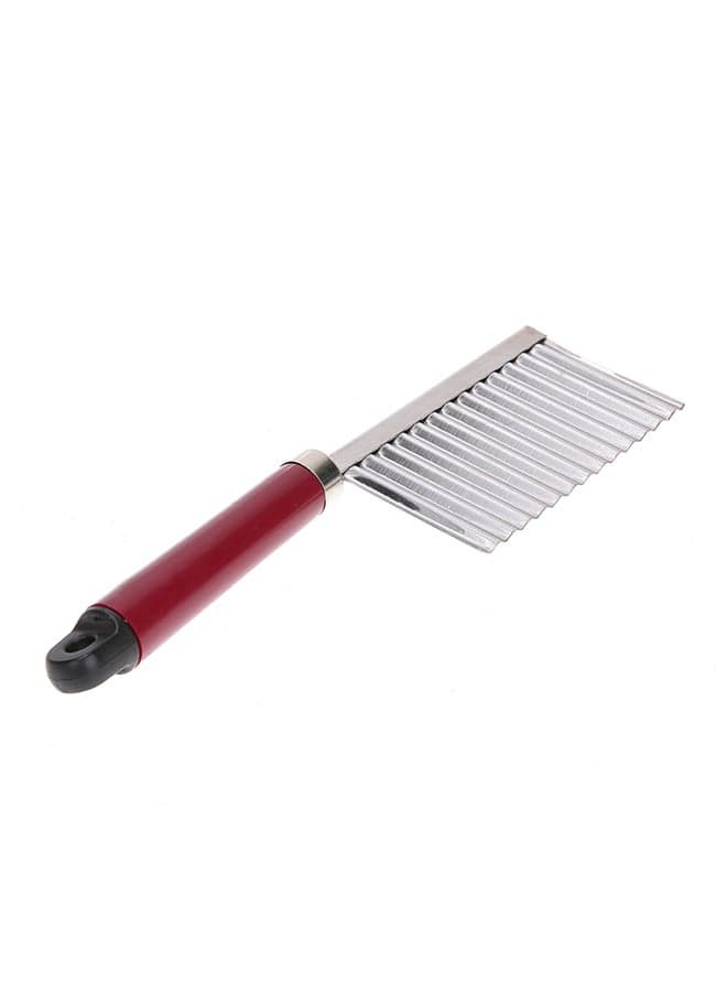 Crinkle Wavy Potato Chips Slicer Red/Silver