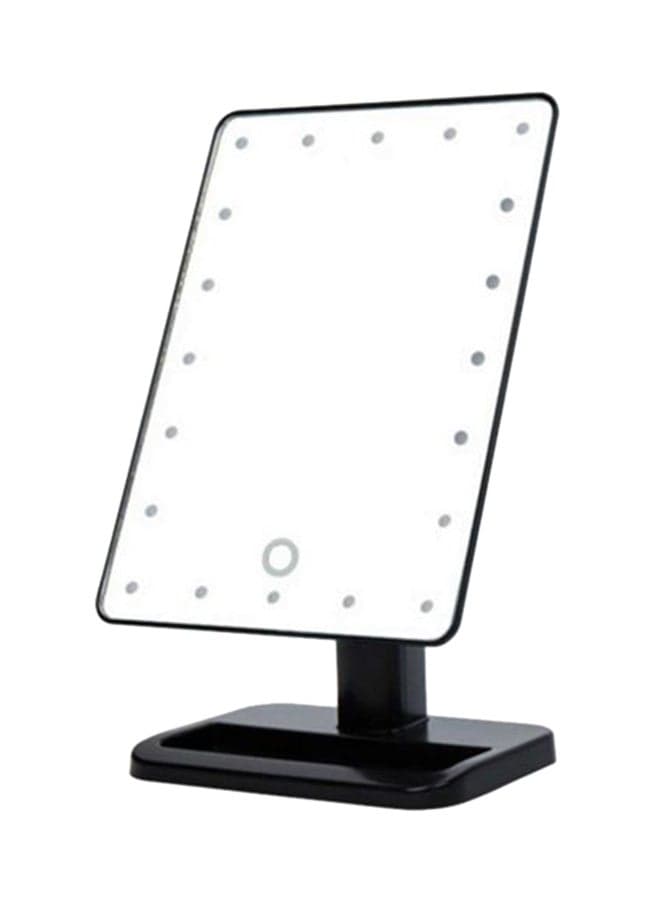 Touchscreen LED Makeup Mirror Black