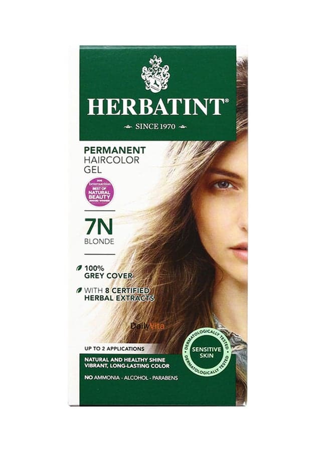 Parmanent Hair Colour Gel 7N Blonde 150ml