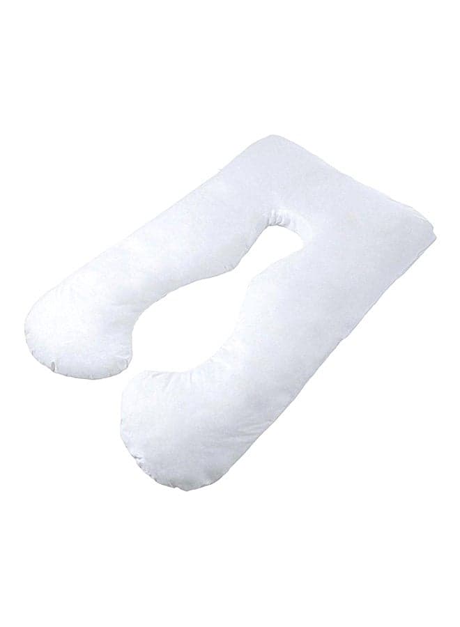 U-Shaped Maternity Pillow Cotton White 80x120cm