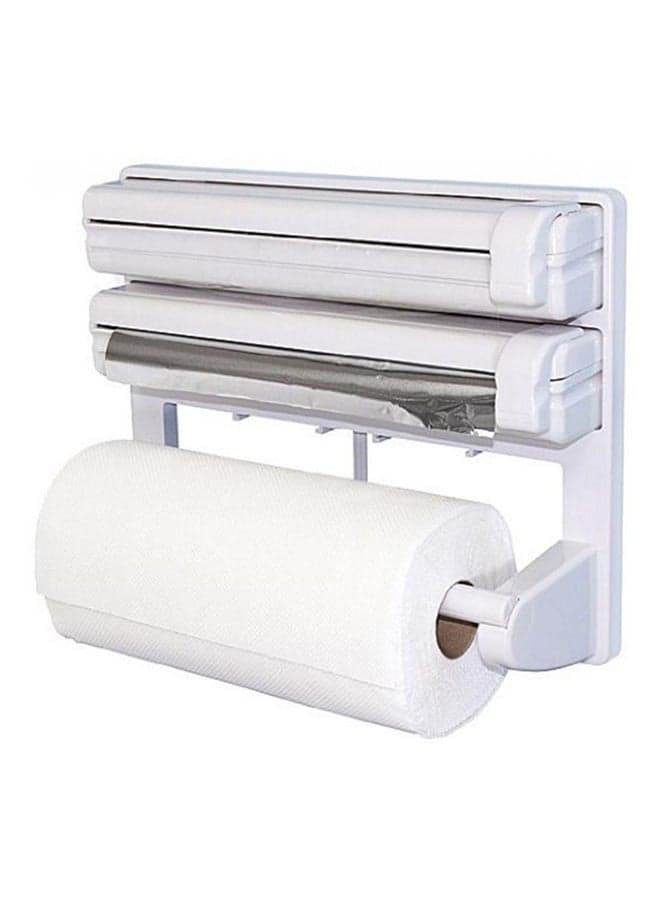 Multi Layer Food Wraps And Tissue Dispenser White