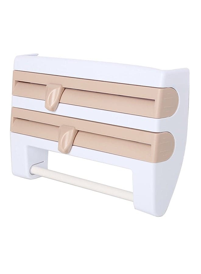 Food Wrap Dispenser White/Brown 20cm