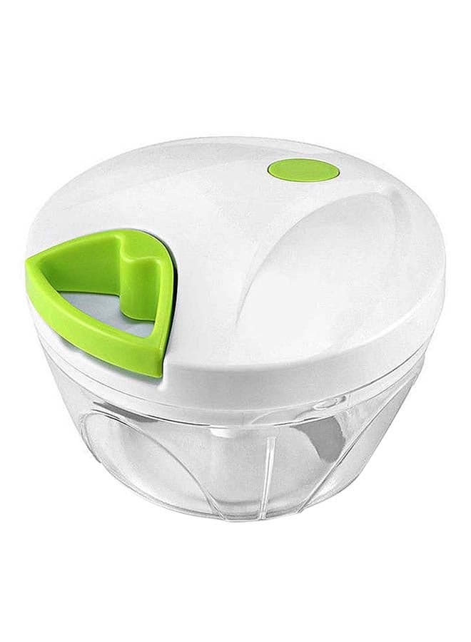 Manual Mini Food Vegetable Pull Chopper White/Clear 8x13x13cm