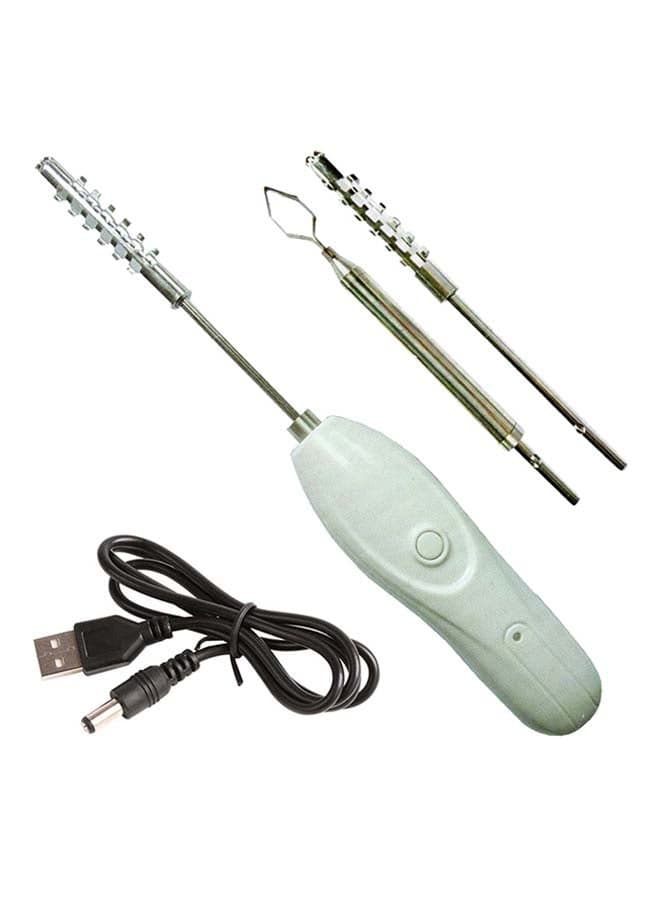 Chargeable Electric Vegetable Corer White 5x8x20cm