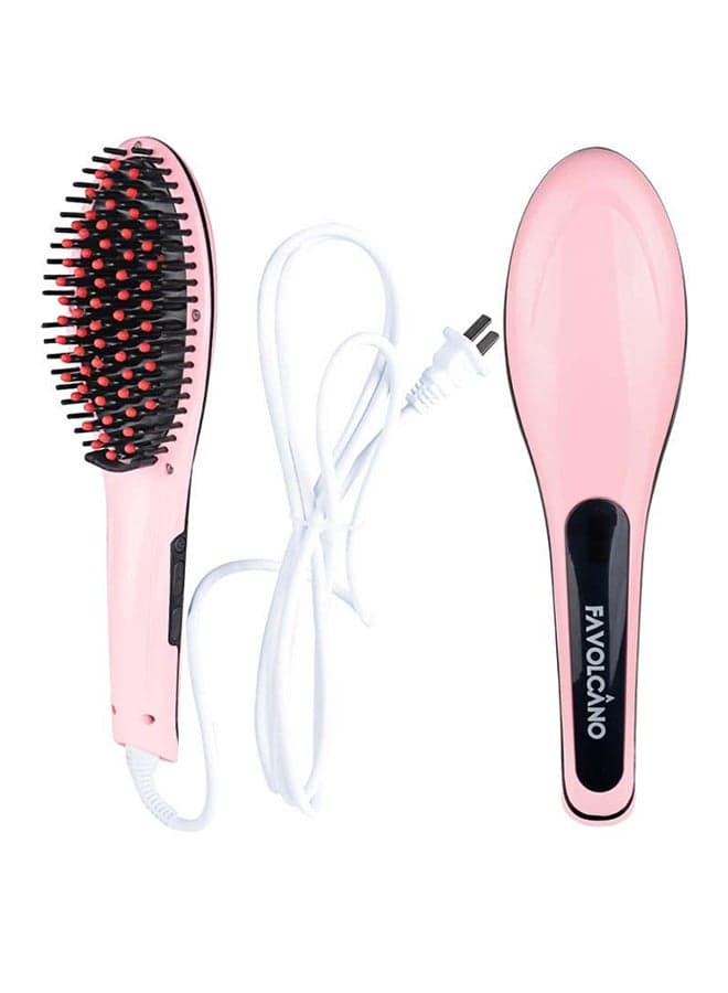 Electric Hair Styling Comb Pink