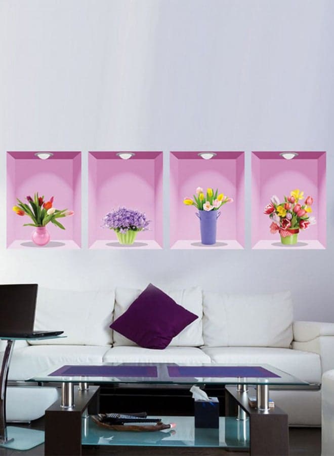 Waterproof Removable Self Adhesive Wall Sticker Multicolour 90 x 60cm
