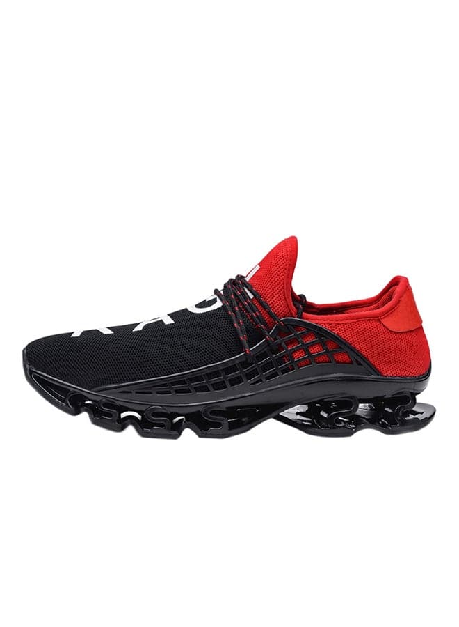 Causal Rubber Sole Sneakers Black/Red