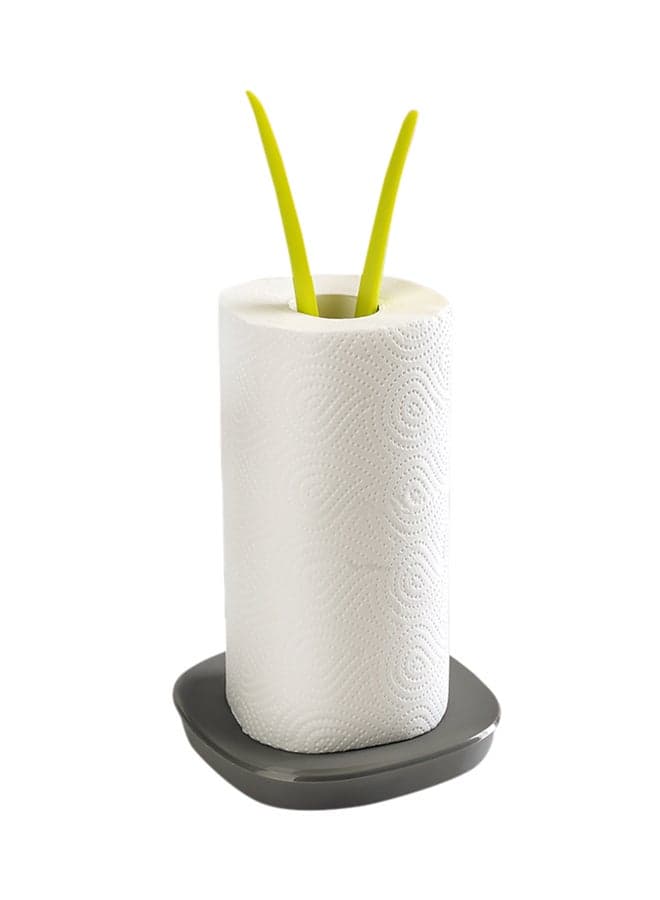 Detachable Paper Roll Holder Green/Grey 16x16x35centimeter