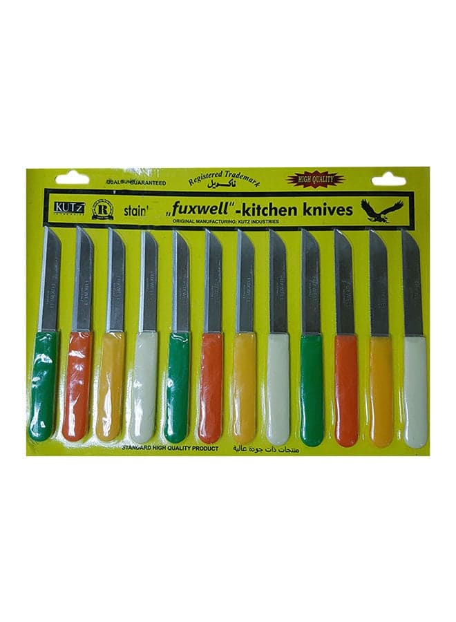 12-Piece Fuxwell Knife Multicolour 18centimeter