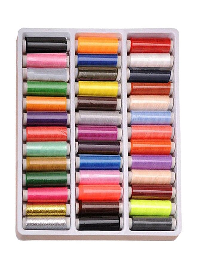 39-Piece Spool Sewing Thread For Hand Machine Multicolour