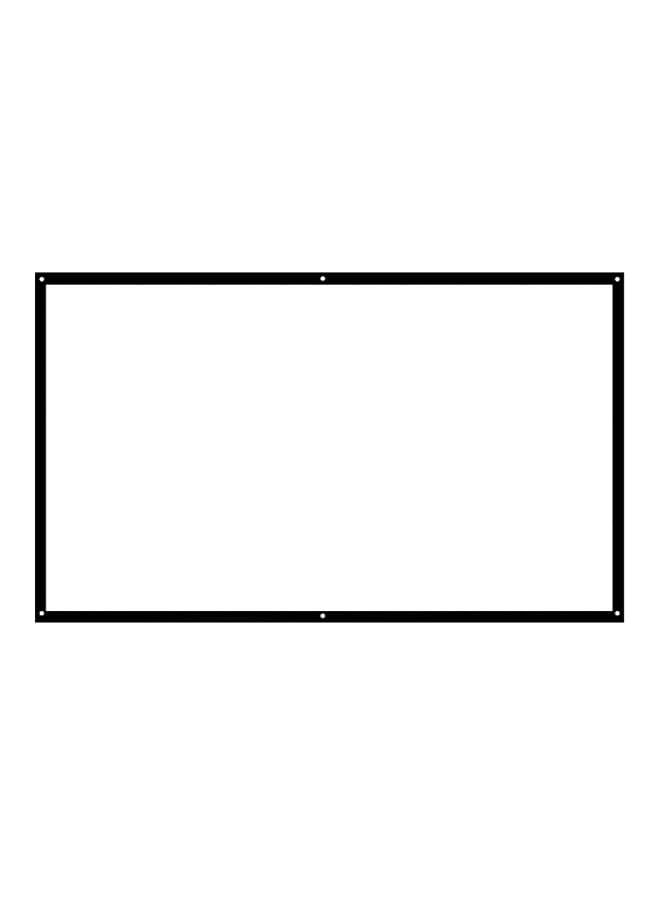 100-Inch Foldable Projector HD Screen H100 White