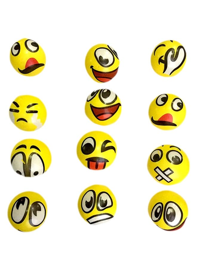 12-Piece Smiley Face Stress Ball Set 5grams