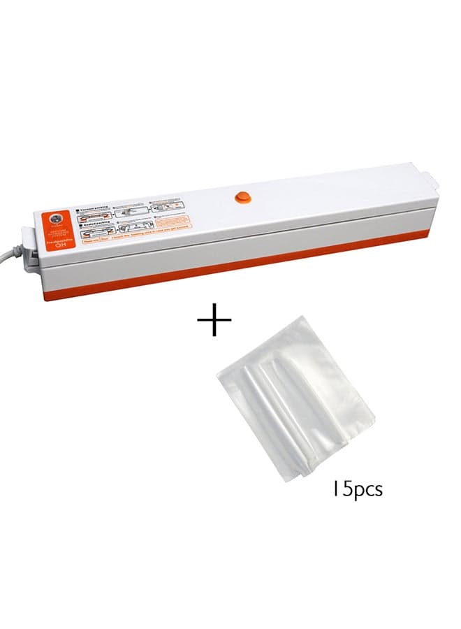 Vacuum Sealer With 15 Piece Pouch FR-E2 White/Orange