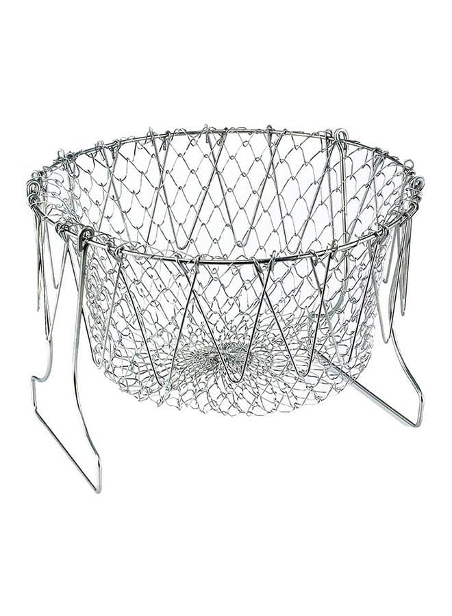 Foldable Fry Basket Silver 125grams