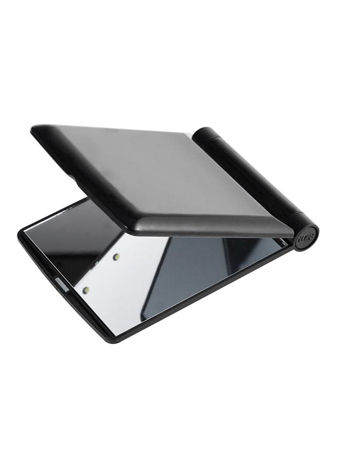 8 LED Portable Folding Mirror 1727414 Black