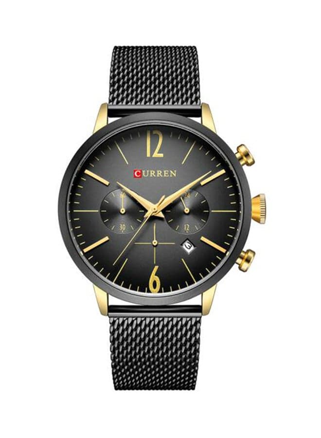Men's Water Resistant Stainless Steel Chronograph Watch 8313