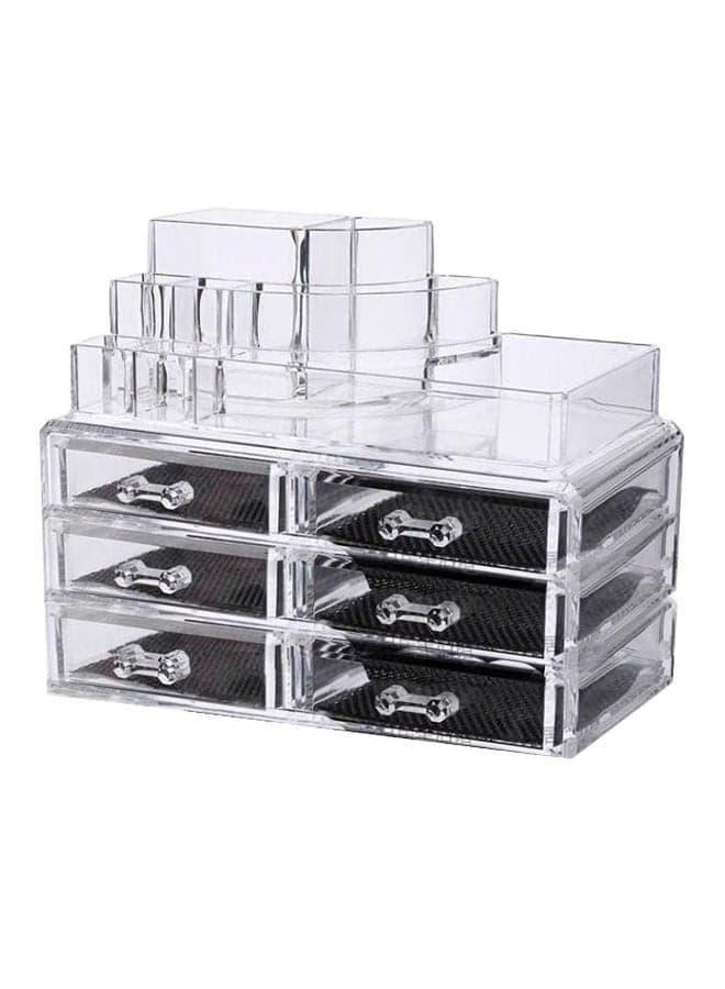 6 Drawers Acrylic Cosmetic and Jewelry Organizer
