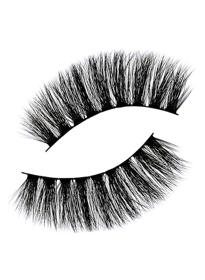 Pair Of 3D Mink Hair False Eyelashes 21# Black