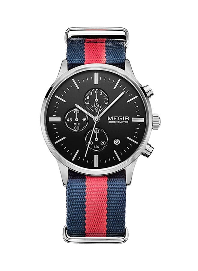 Men's Water Resistant Fabric Chronograph Watch MEGIR-0305